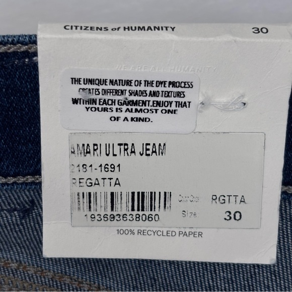 CITIZENS OF HUMANITY Amari High Rise Ultra Wide Flare Leg Jeans--NWT--30 - Picture 6 of 16
